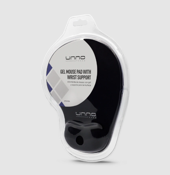 UNNO GEL MOUSE PAD WITH WRIST SUPPORT